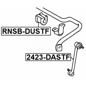 Link Coupling Rod Stabiliser Bar - FEBEST 2423DASTF