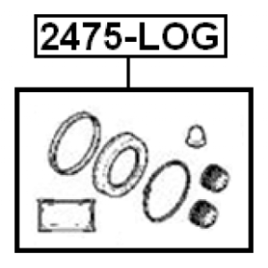 Repair Kit Brake Caliper - FEBEST 2475LOG
