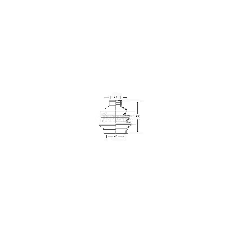 Cv Joint Boot Kit BORG & BECK BCB2309 for BMW 3