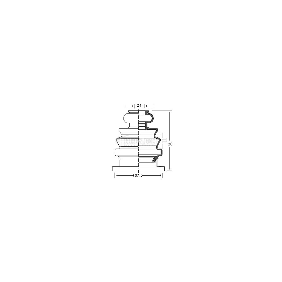 Cv Joint Boot Kit BORG & BECK BCB2682 for AUDI