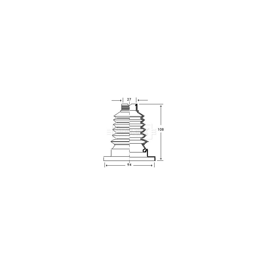 Cv Joint Boot Kit BORG & BECK BCB2788 for AUDI