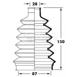 Cv Joint Boot Kit BORG & BECK BCB6023 for MITSUBISHI L200
