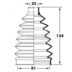 Cv Joint Boot Kit BORG & BECK BCB6028 for MITSUBISHI SPACE OE MR222683