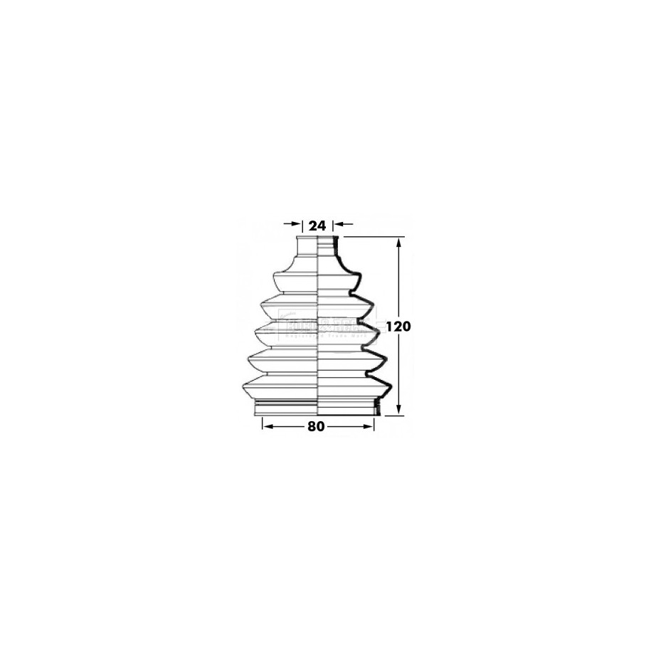 Cv Joint Boot Kit BORG & BECK BCB6029 for CHEVROLET