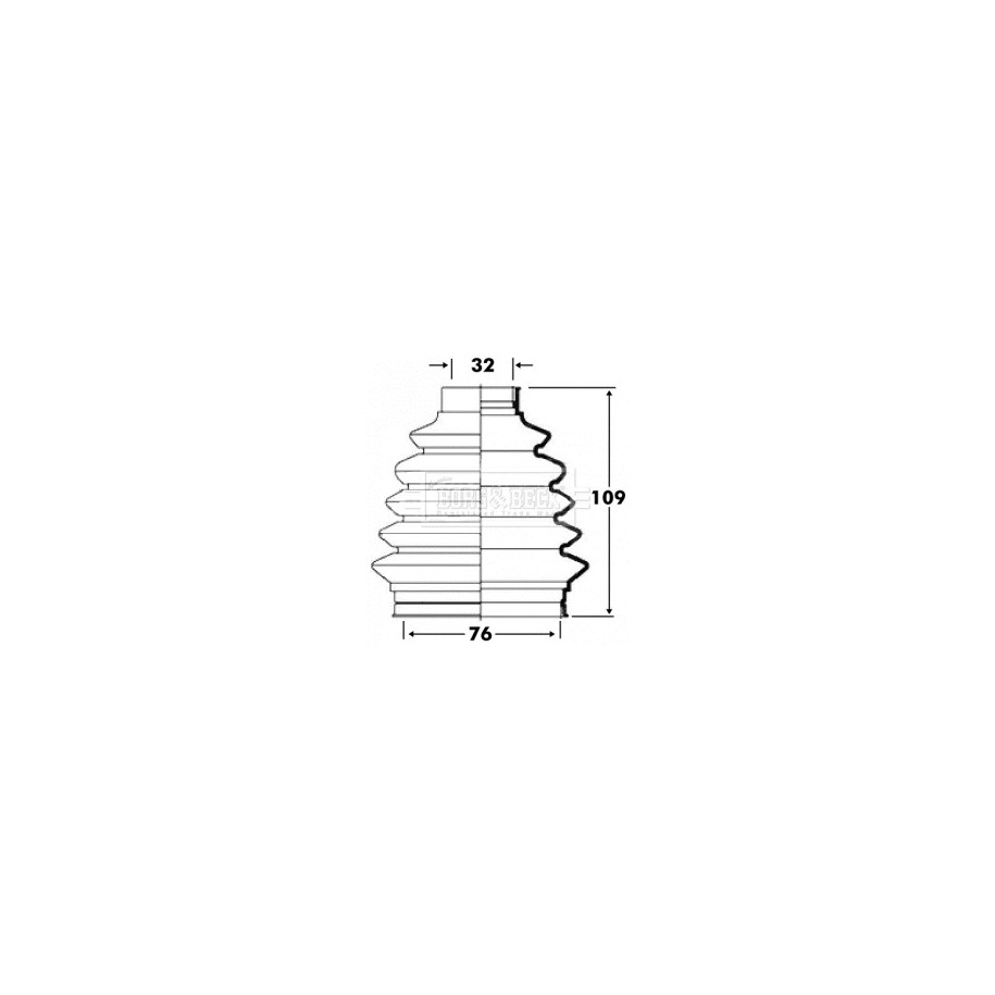 Cv Joint Boot Kit BORG & BECK BCB6091 for MERCEDES A-CLASS