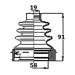 Cv Joint Boot Kit BORG & BECK BCB6144 for CITROEN