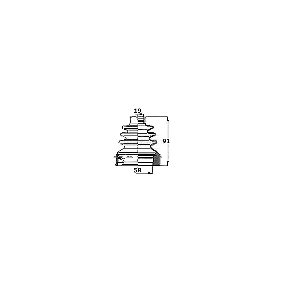 Cv Joint Boot Kit BORG & BECK BCB6144 for CITROEN