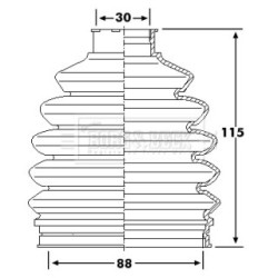 Cv Joint Boot Kit BORG & BECK BCB6236 for MERCEDES A-CLASS