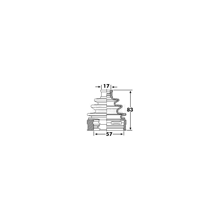 Cv Joint Boot Kit BORG & BECK BCB6239 for NISSAN OE C97412U60A