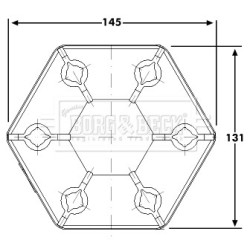 Propshaft Joint BORG & BECK BDC102 for FORD ESCORT