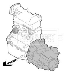 Engine Mount BORG & BECK BEM3618 for MAZDA 323 OE B25D-39-06YA