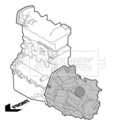 Engine Mount BORG & BECK BEM3622 for MAZDA 323 OE B25E39070D
