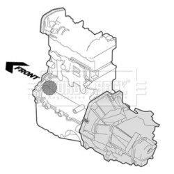 Engine Mount BORG & BECK BEM3634 for MERCEDES C-CLASS