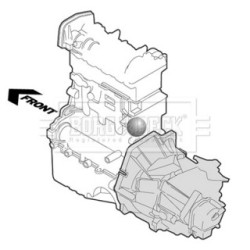 Engine Mount BORG & BECK BEM4066 for LAND ROVER FREELANDER