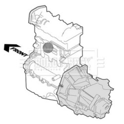 Engine Mount BORG & BECK BEM4158 for MERCEDES C-CLASS