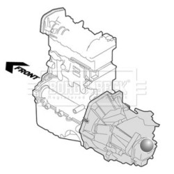 Engine Mount BORG & BECK BEM4191 for AUDI A4 OE 8E0399105AG