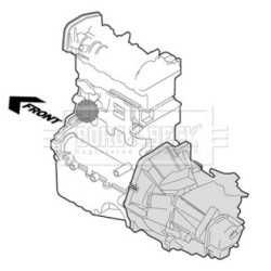 Engine Mount BORG & BECK BEM4195 for AUDI