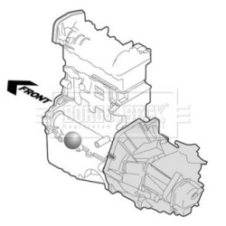 Engine Mount BORG & BECK BEM4290 for AUDI A6 OE 4F0199379AP