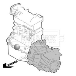 Engine Mount BORG & BECK BEM4300 for MINI MINI OE 22114046186