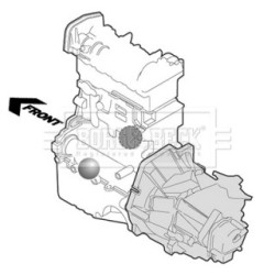Engine Mount BORG & BECK BEM4307 for AUDI