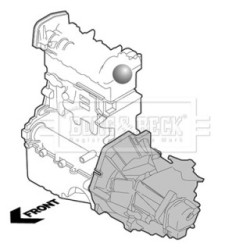 Engine Mount BORG & BECK BEM4349 for VAUXHALL