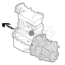 Engine Mount BORG & BECK BEM4366 for MERCEDES C-CLASS
