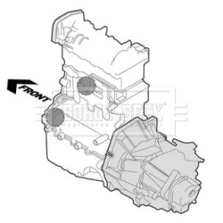 Engine Mount BORG & BECK BEM4381 for SUBARU OE 41022FA000