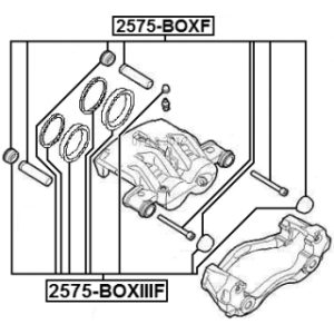Repair Kit Brake Caliper - FEBEST 2575BOXIIIF