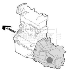 Engine Mount BORG & BECK BEM4402 for BMW 5 OE 22316769848