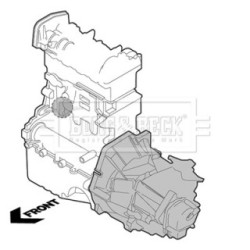 Engine Mount BORG & BECK BEM4423 for MERCEDES OE 2462400809