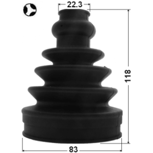 Bellow Drive Shaft - FEBEST 2715S60T