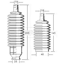 Steering Rack Boot BORG & BECK BSG3034 for FORD OE 1568353