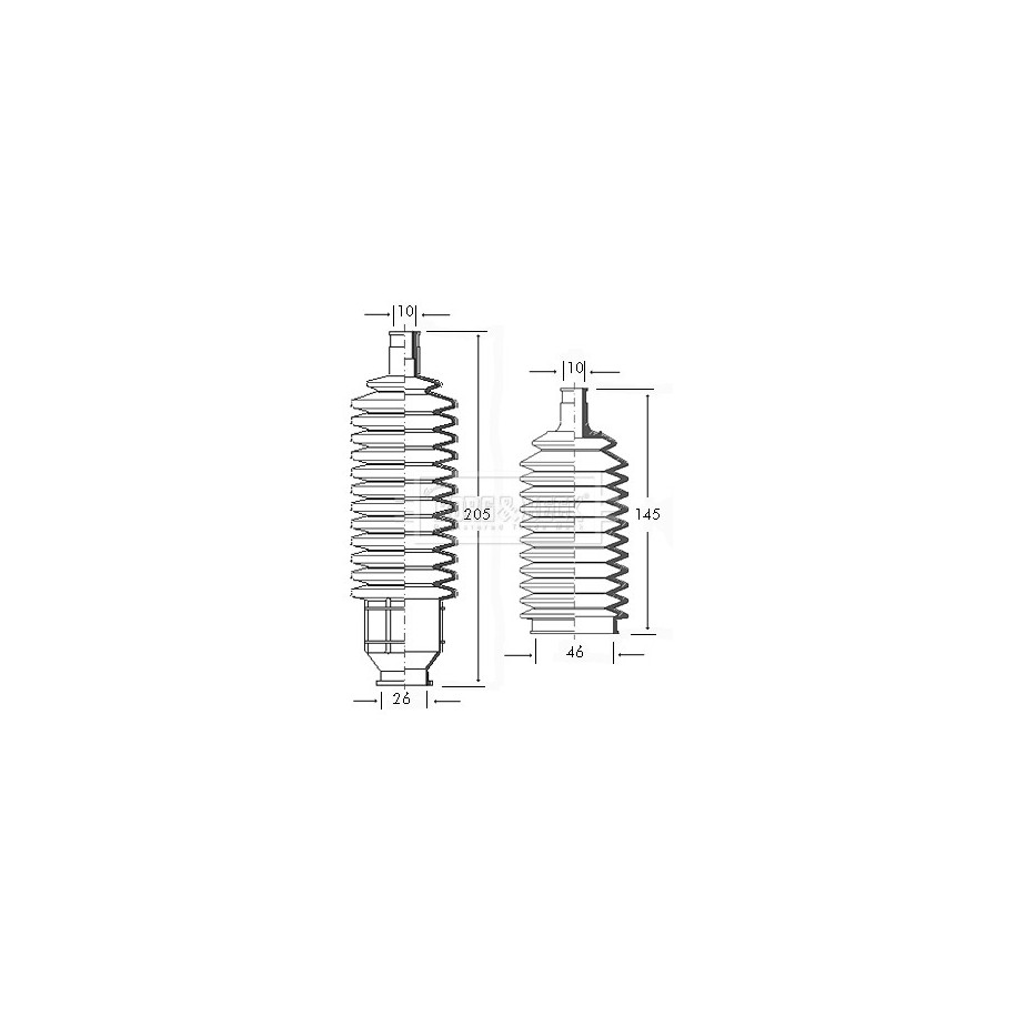 Steering Rack Boot BORG & BECK BSG3034 for FORD OE 1568353