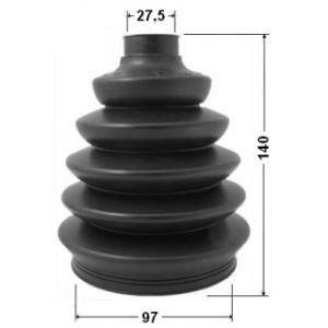 Bellow Drive Shaft - FEBEST 2917PDIIIF