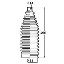 Steering Rack Boot BORG & BECK BSG3465 for CITROEN