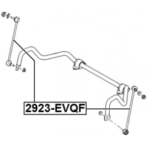 Link Coupling Rod Stabiliser Bar - FEBEST 2923EVQF