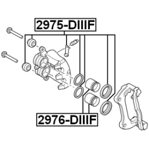 Repair Kit Brake Caliper - FEBEST 2975DIIIF