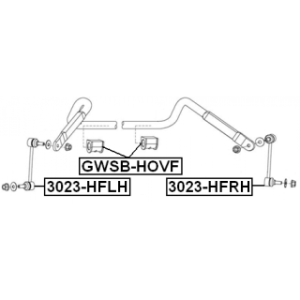 Link Coupling Rod Stabiliser Bar - FEBEST 3023HFRH