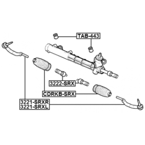 Tie Rod End - FEBEST 3221SRXL