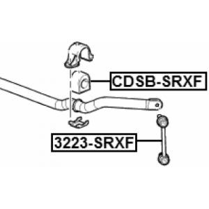 Link Coupling Rod Stabiliser Bar - FEBEST 3223SRXF