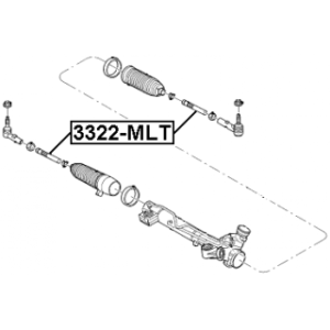 Inner Tie Rod - FEBEST 3322MLT