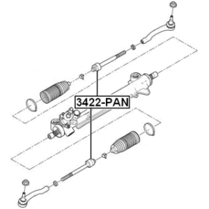 Inner Tie Rod - FEBEST 3422PAN