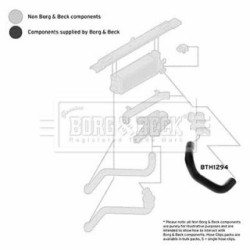 Hose Clip BORG & BECK BTH1294 for FORD TRANSIT OE 2C166K683AA