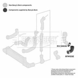 Hose Clip BORG & BECK BTH1332 for MERCEDES E-CLASS OE 2105285282