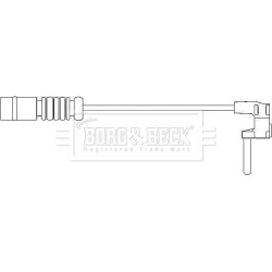 Brake Pad Sensor BORG & BECK BWL3002 for MERCEDES M-CLASS