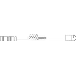 Brake Pad Sensor BORG & BECK BWL3004 for MERCEDES