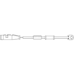 Brake Pad Sensor BORG & BECK BWL3006 for VAUXHALL OE 13116560