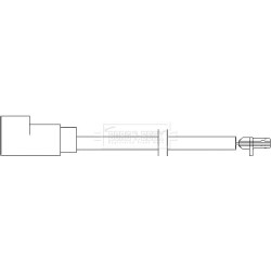 Brake Pad Sensor BORG & BECK BWL3008 for FORD TRANSIT