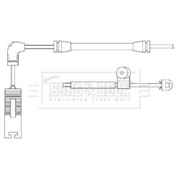 Brake Pad Sensor BORG & BECK BWL3009 for BMW 3