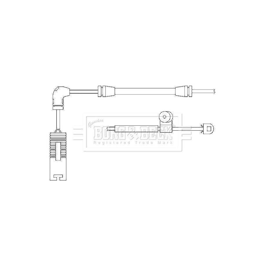 Brake Pad Sensor BORG & BECK BWL3009 for BMW 3